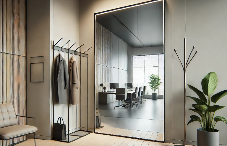 Вешалки и зеркала для офиса: функции, особенности и выбор